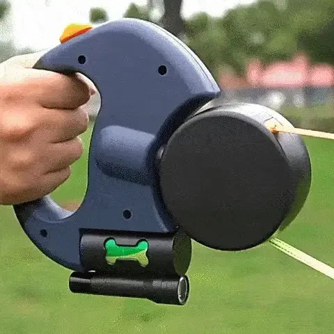 Dog leash, tangle-free leash, 360° rotating leash, one-to-two leash