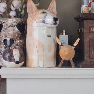 Pet decorations | Customized ceramic hand-painted pet storage box | pet memorial | ceramic hand-painted pet urn | multi-scene pet crafts (Copy) - elysianpet