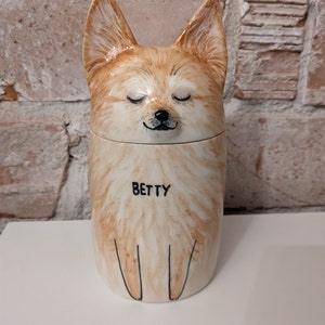 Pet decorations | Customized ceramic hand-painted pet storage box | pet memorial | ceramic hand-painted pet urn | multi-scene pet crafts (Copy) - elysianpet