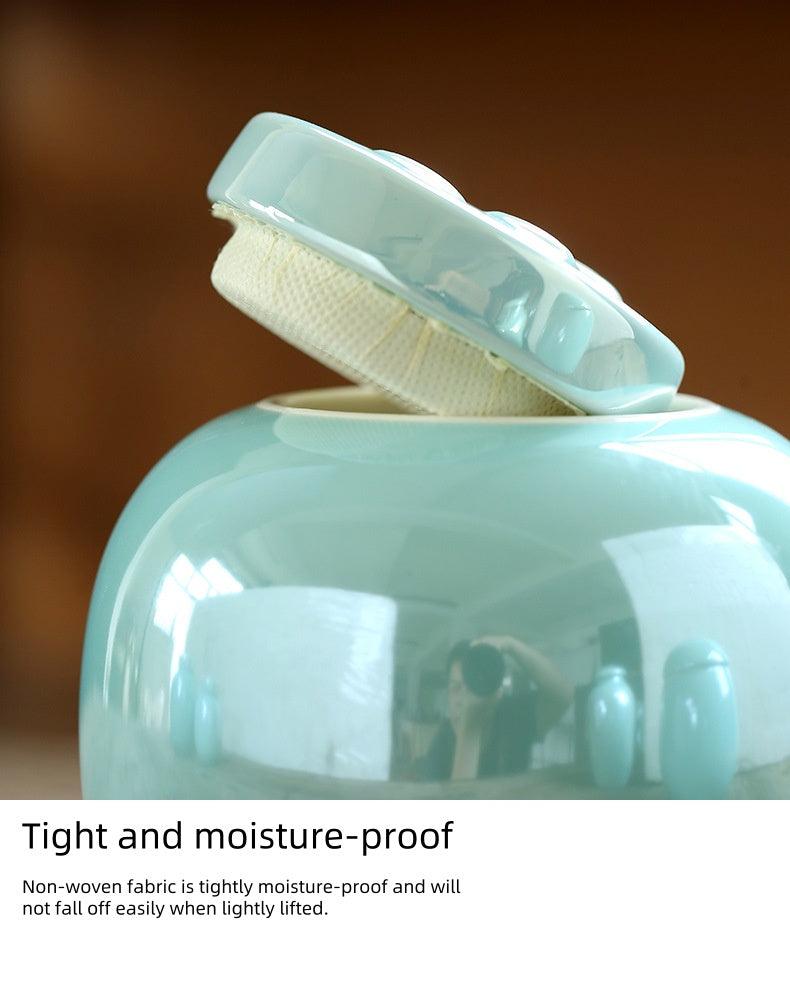 Ceramic Pet Urn | Pet funeral supplies light luxury sealed jar high-end ceramic urn simple moisture-proof small pet urn - elysianpet