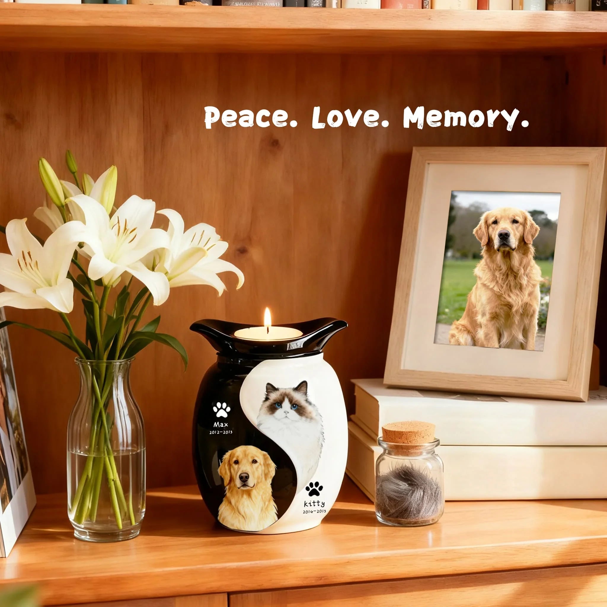 Custom Dog Urn for Ashes – For Two Pets