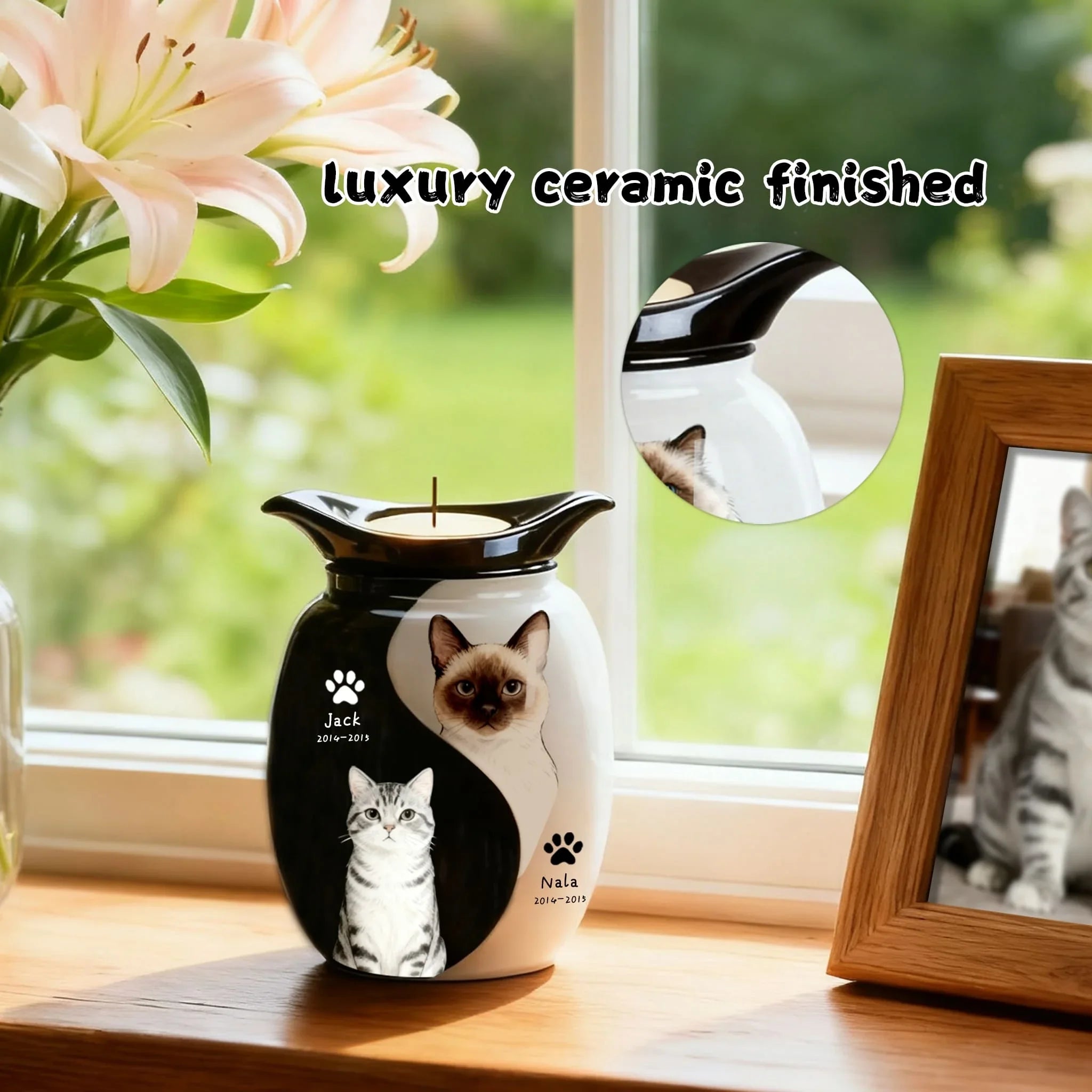Custom Dog Urn for Ashes – For Two Pets