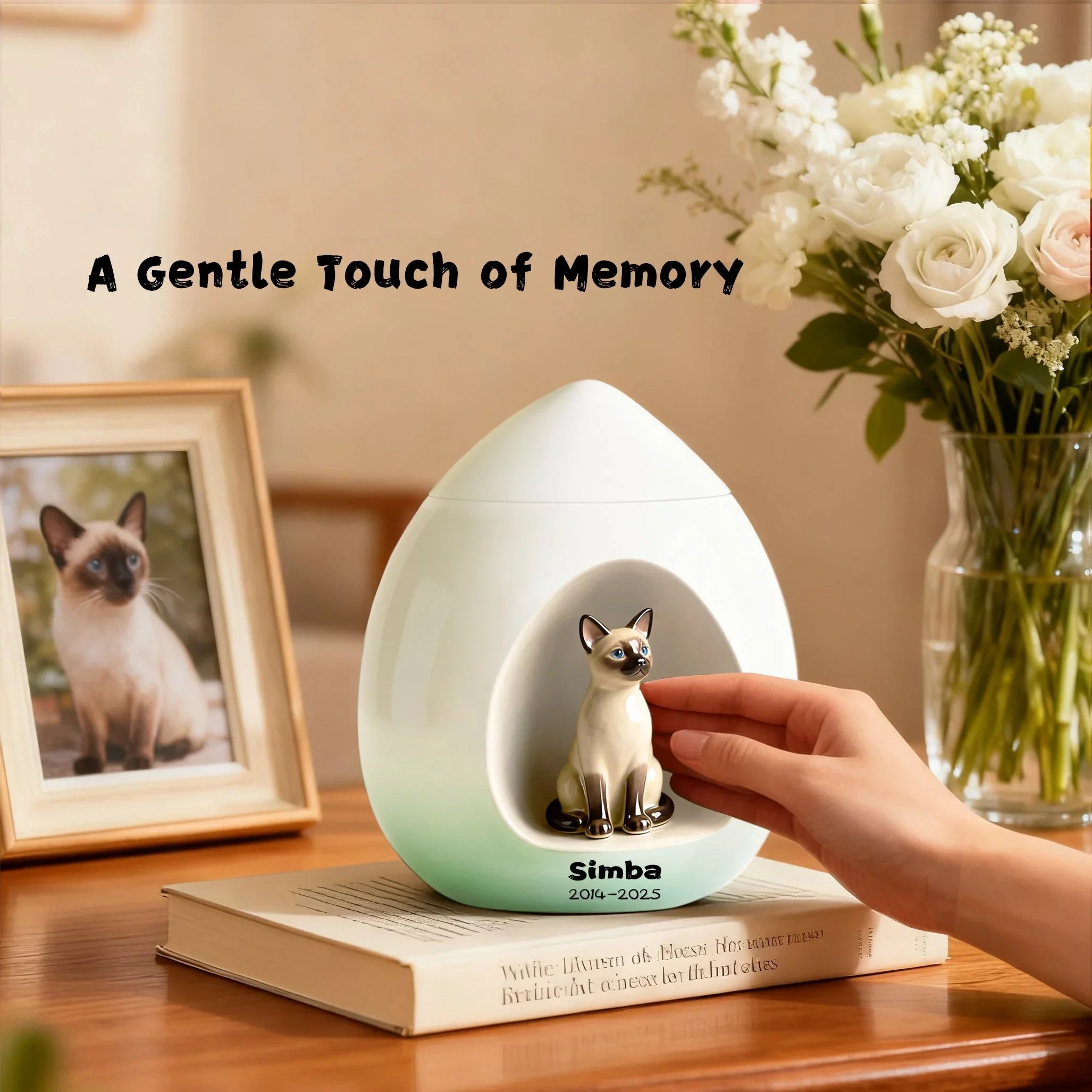 Personalized ceramic keepsakes, handcrafted pet memorials