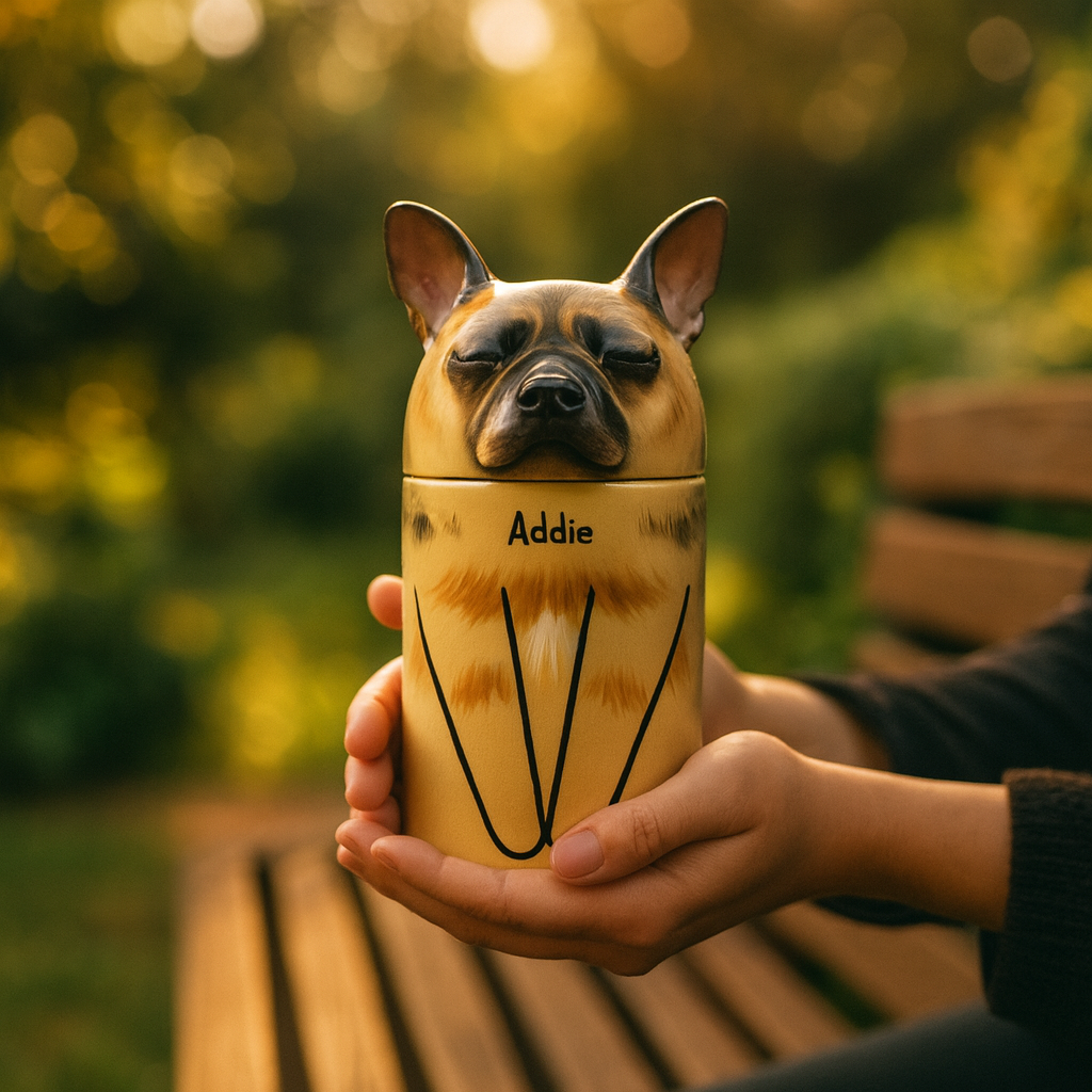 Custom Ceramic Dog Ashes Urn Pet Keepsake Memorial