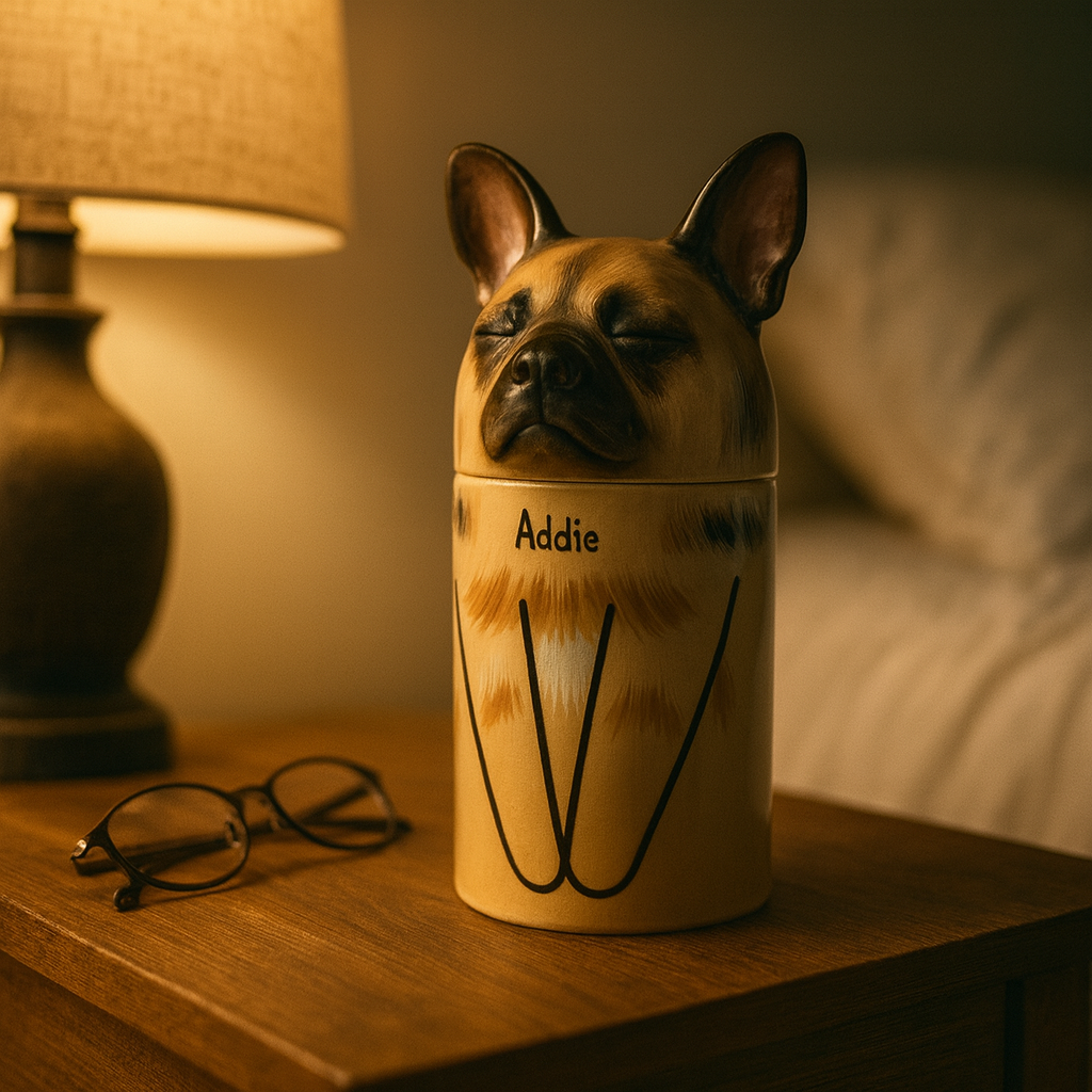 Custom Ceramic Dog Ashes Urn Pet Keepsake Memorial