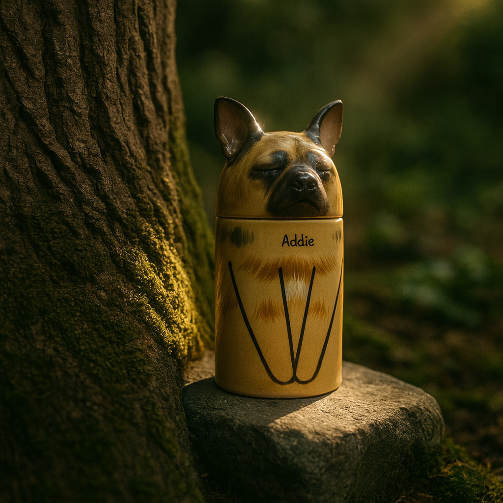 Custom Ceramic Dog Ashes Urn Pet Keepsake Memorial