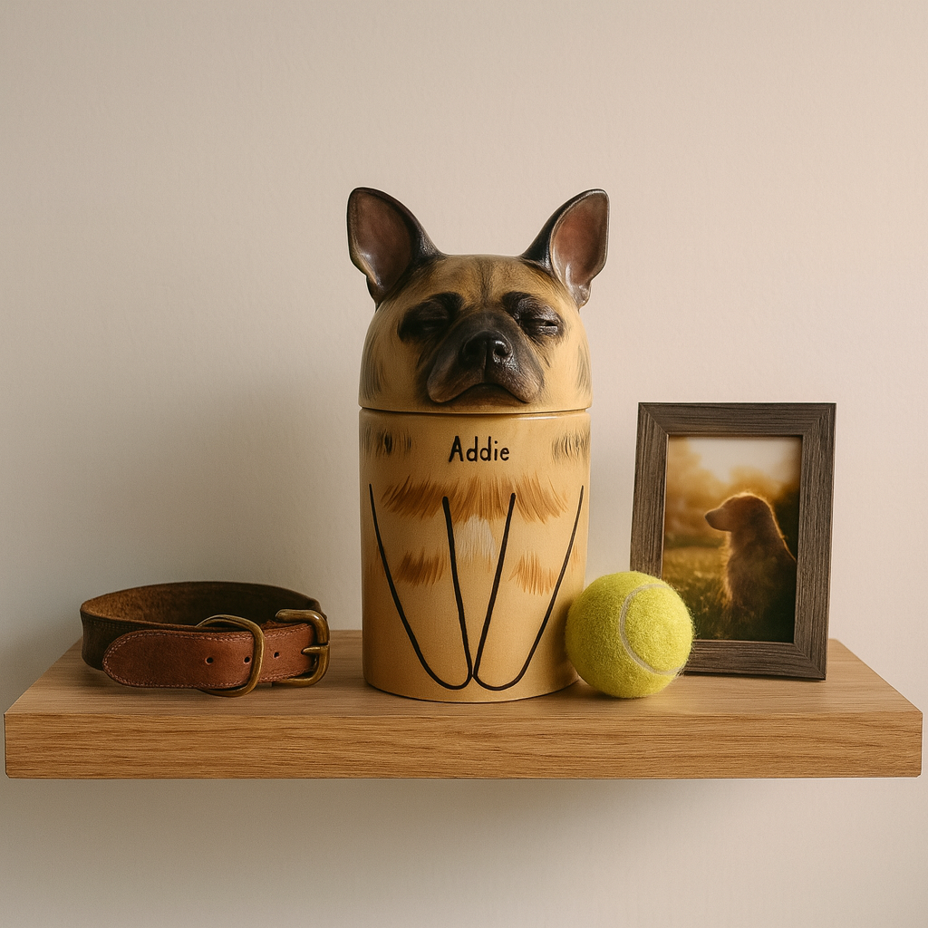 Custom Ceramic Dog Ashes Urn Pet Keepsake Memorial