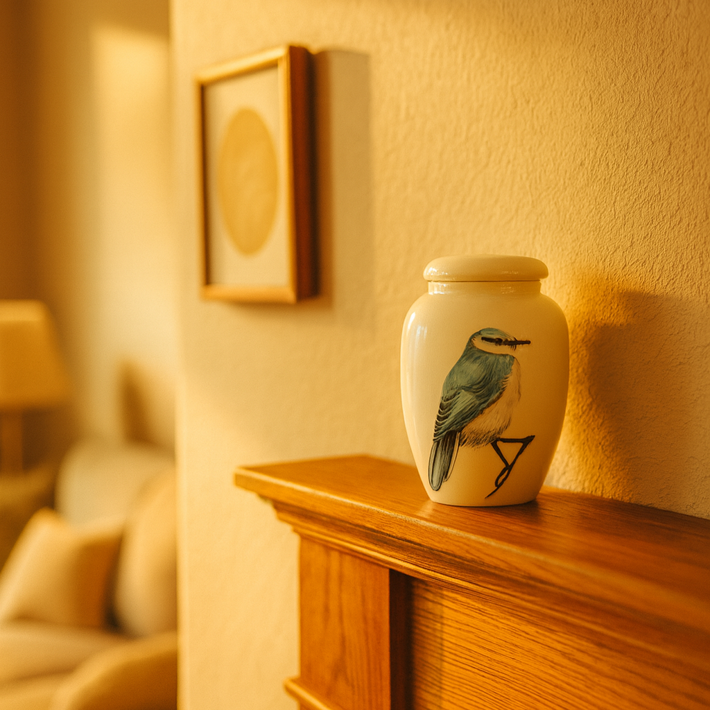 One-of-a-Kind Ceramic Pet Memorial – Hand-Painted Artwork