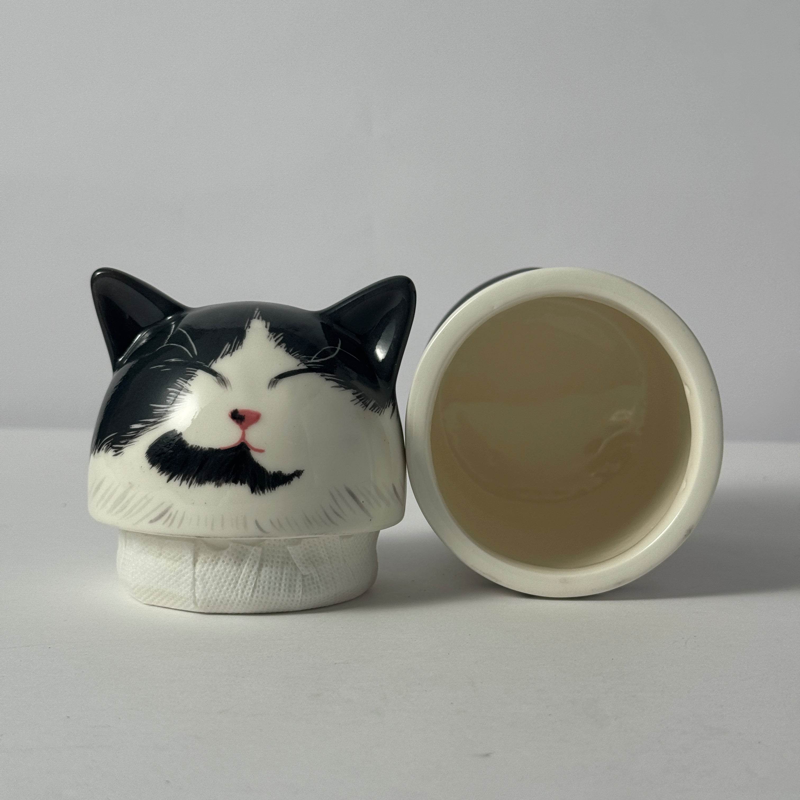 Personalized Cat Pet Urn Ceramic Kiln-Fired Hand-Painted Memorial