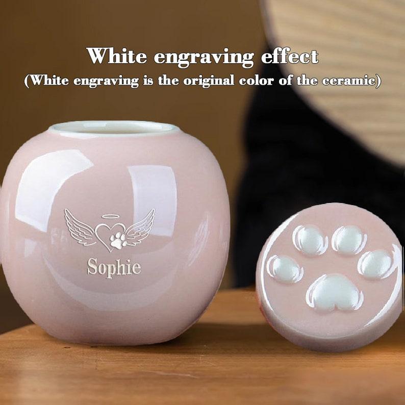 Ceramic Pet Urn | Pet funeral supplies light luxury sealed jar high-end ceramic urn simple moisture-proof small pet urn - elysianpet