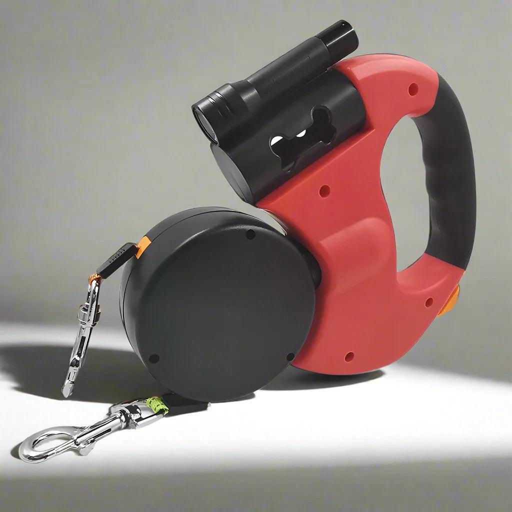 Dog leash, tangle-free leash, 360° rotating leash, one-to-two leash