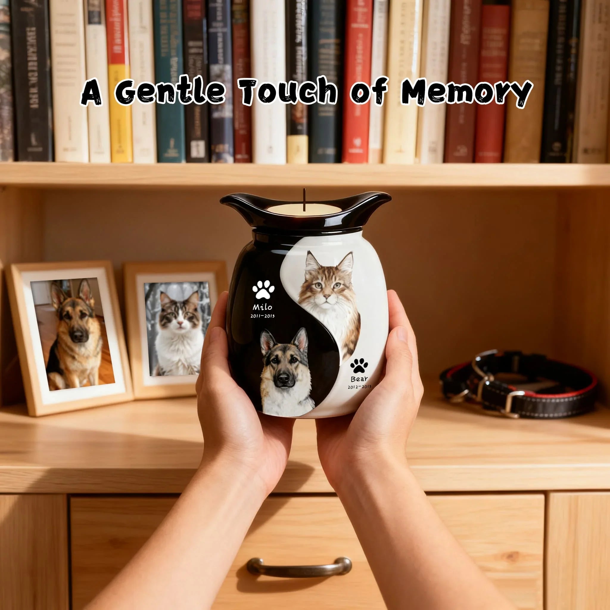 Custom Dog Urn for Ashes – For Two Pets