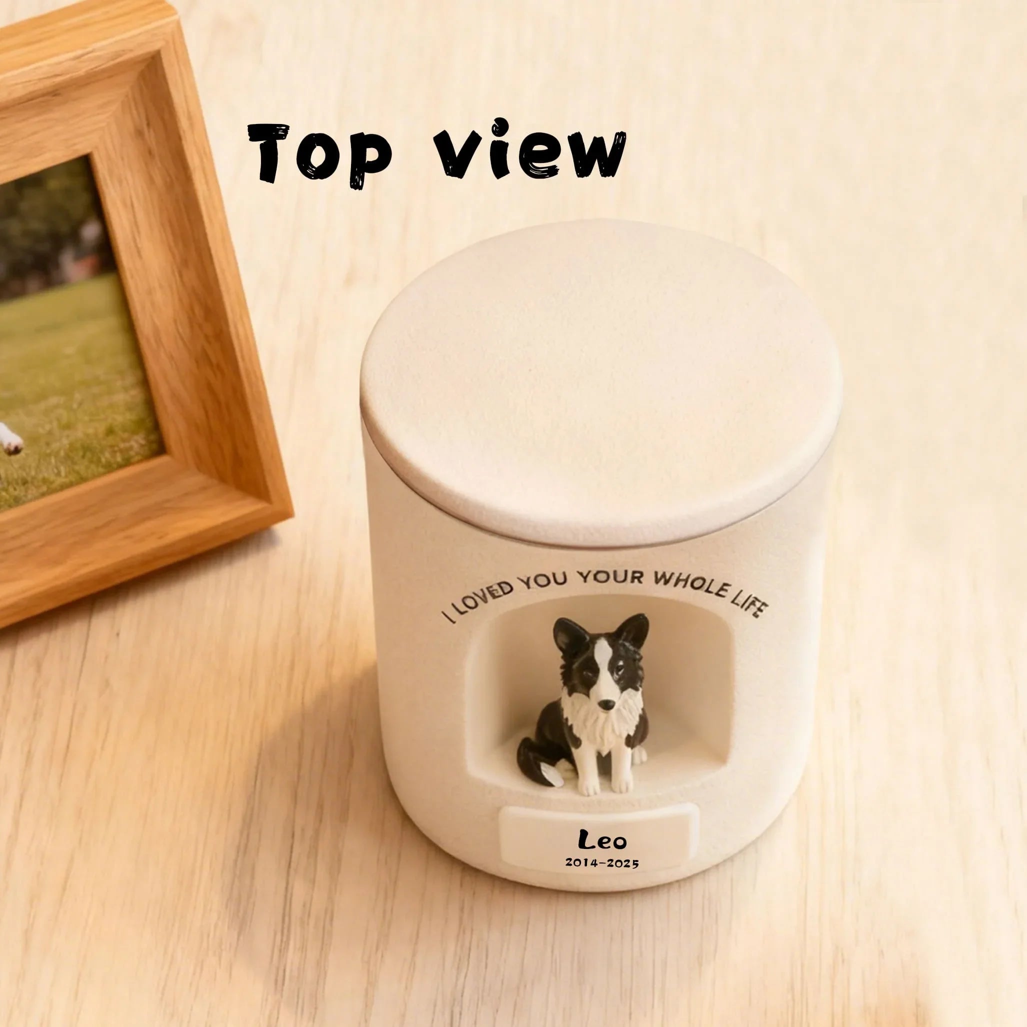Personalized Dog Urn – Once-in-a-Lifetime Luxury Ceramic Dog & Cat Ashes Urn, Fine Art Hand-Painted Memorial Gift