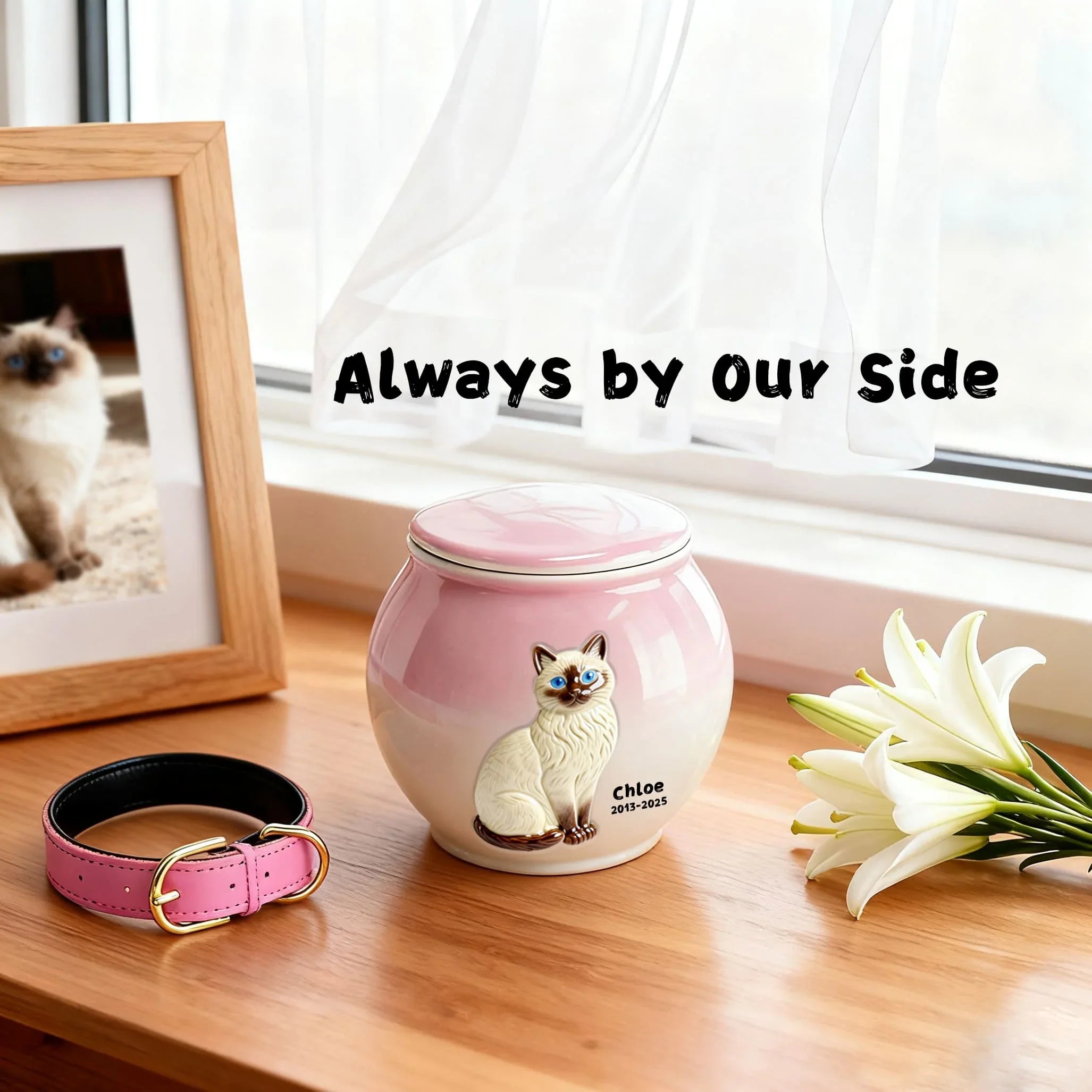Small Cat-Shaped Ceramic Urn, 55lbs Pet Urns for Cat Ashes,Cat Urns for Ashes Animal Urns for Ashe Pet Cremation Urn
