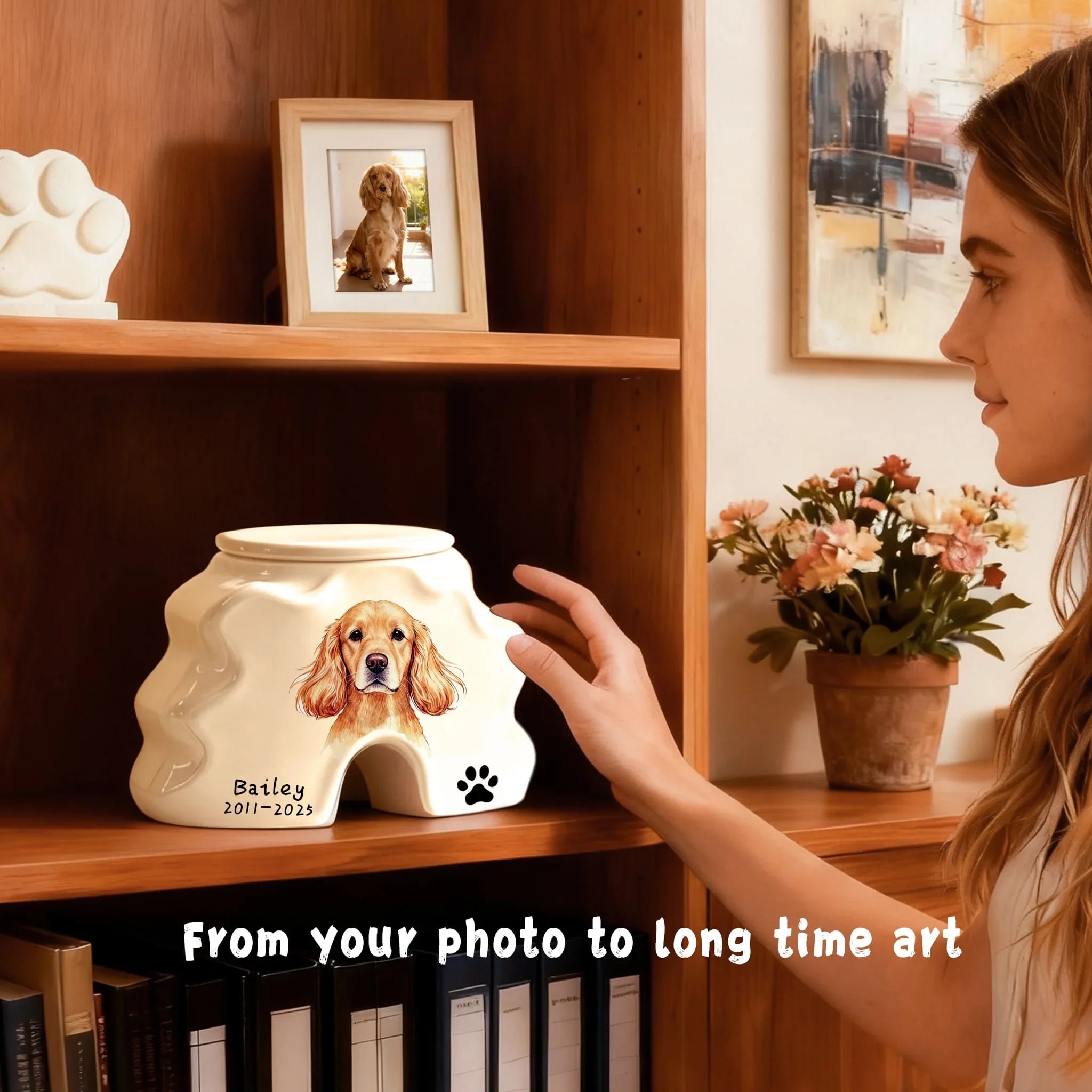 Custom Dog Urn for Ashes #BP101