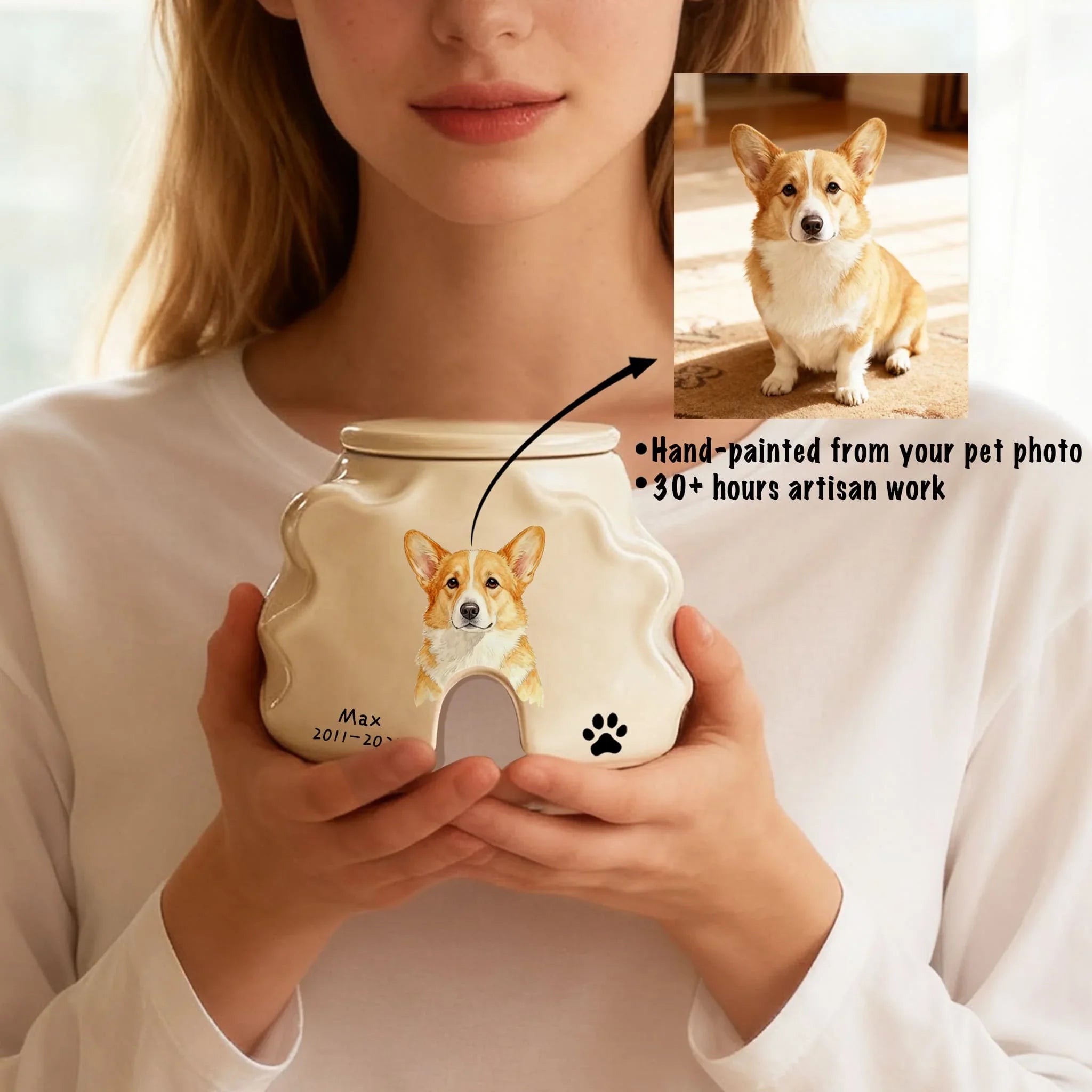 Custom Dog Urn for Ashes #BP101