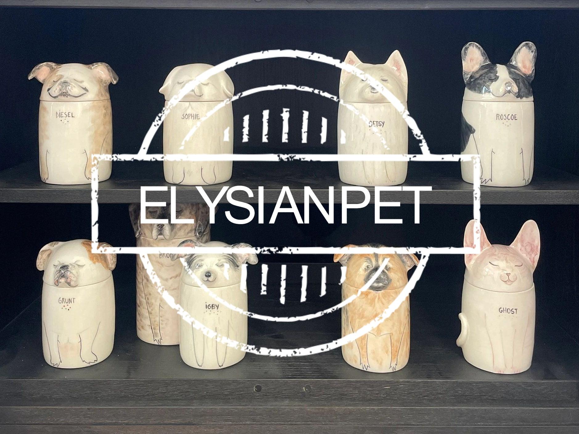 100% customized unique handmade ceramic dog urn|Home decor Pet decorations| Pet ornaments - elysianpet