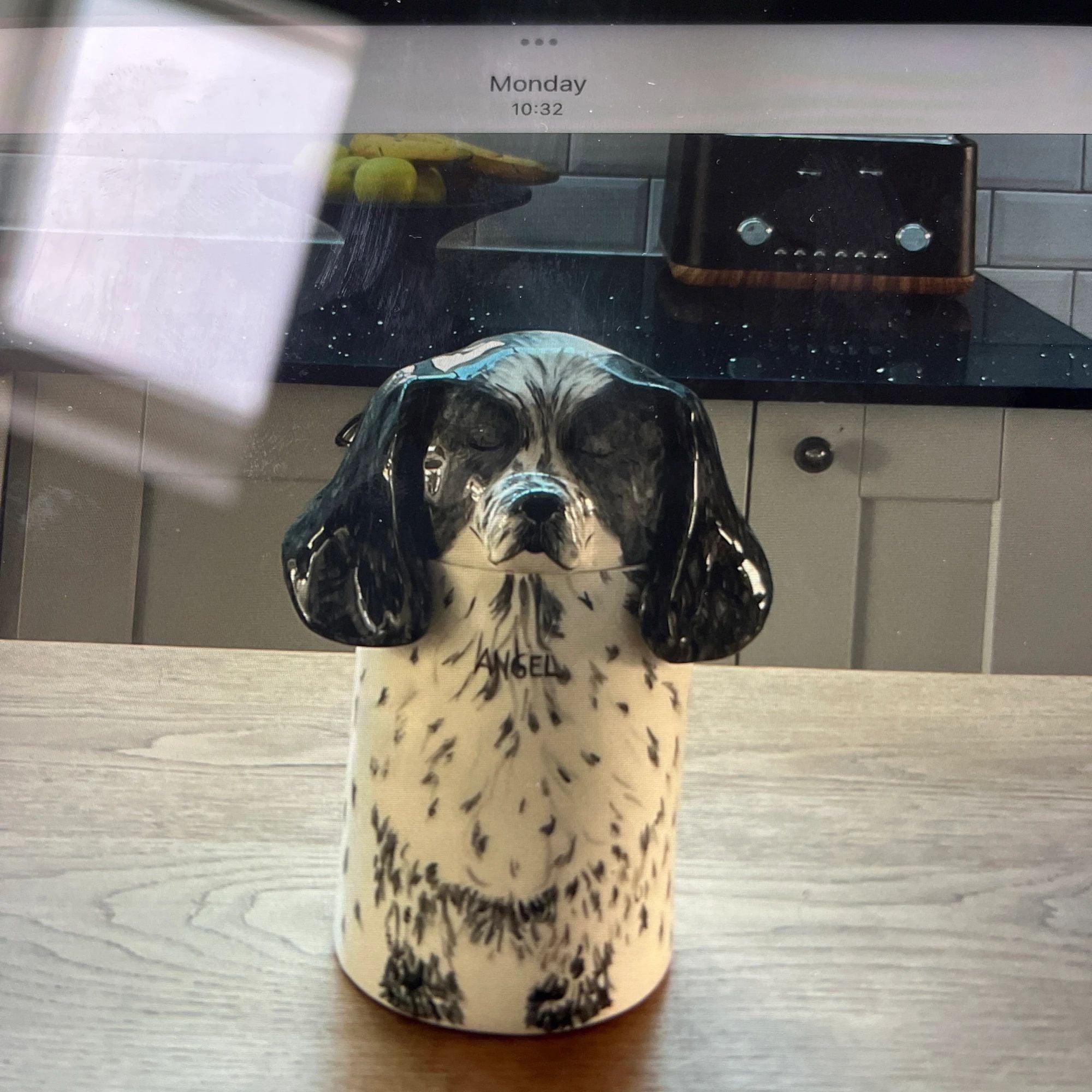 100% customized unique handmade ceramic dog urn|Home decor Pet decorations| Pet ornaments - elysianpet