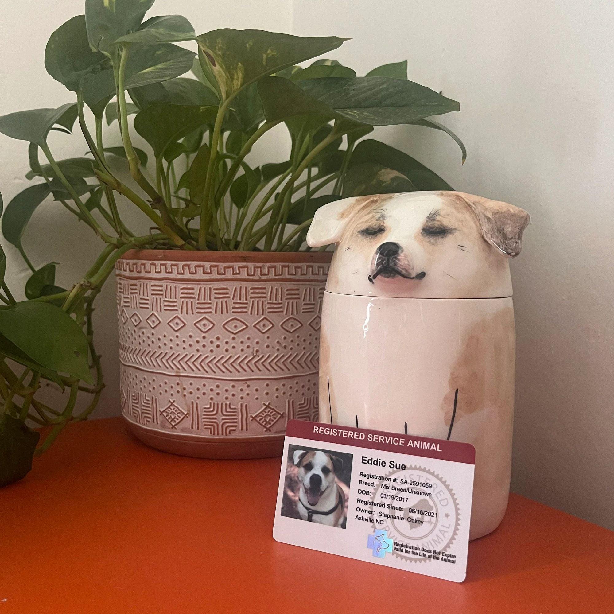 100% customized unique handmade ceramic dog urn|Home decor Pet decorations| Pet ornaments - elysianpet