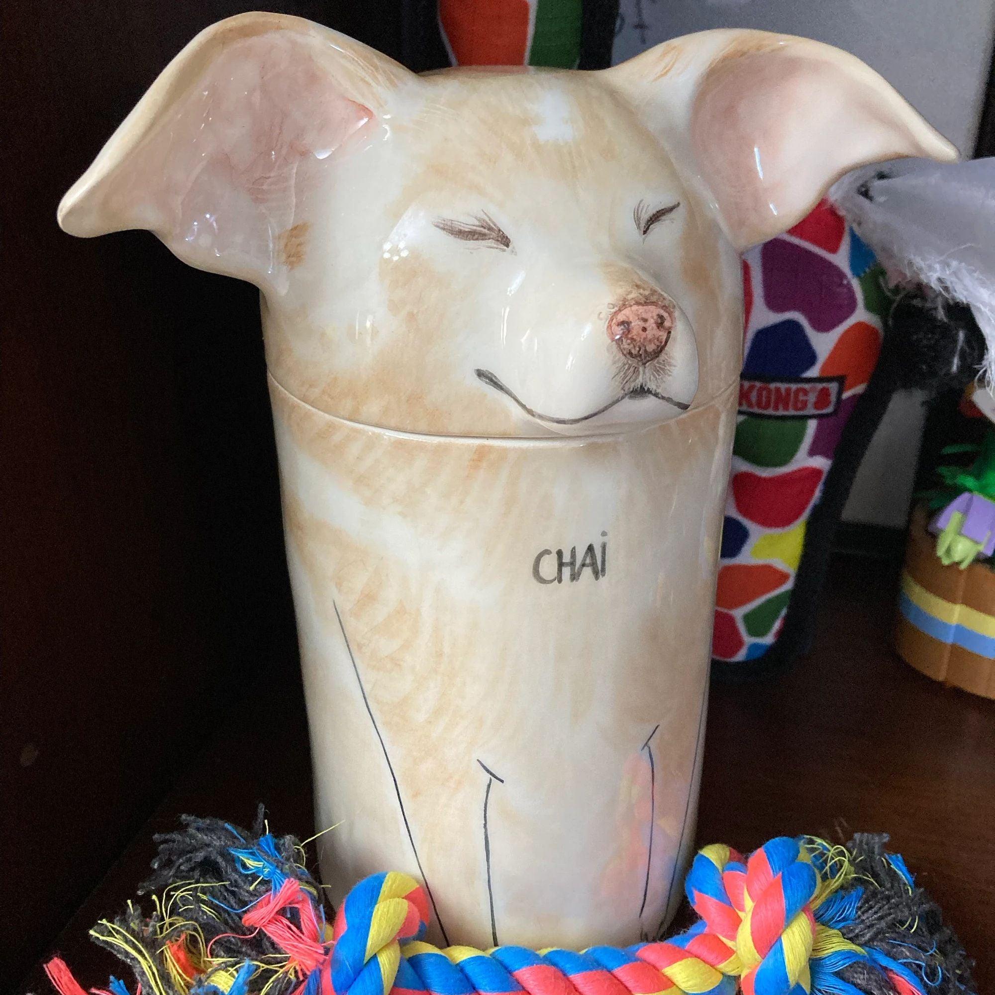 100% customized unique handmade ceramic dog urn|Home decor Pet decorations| Pet ornaments - elysianpet