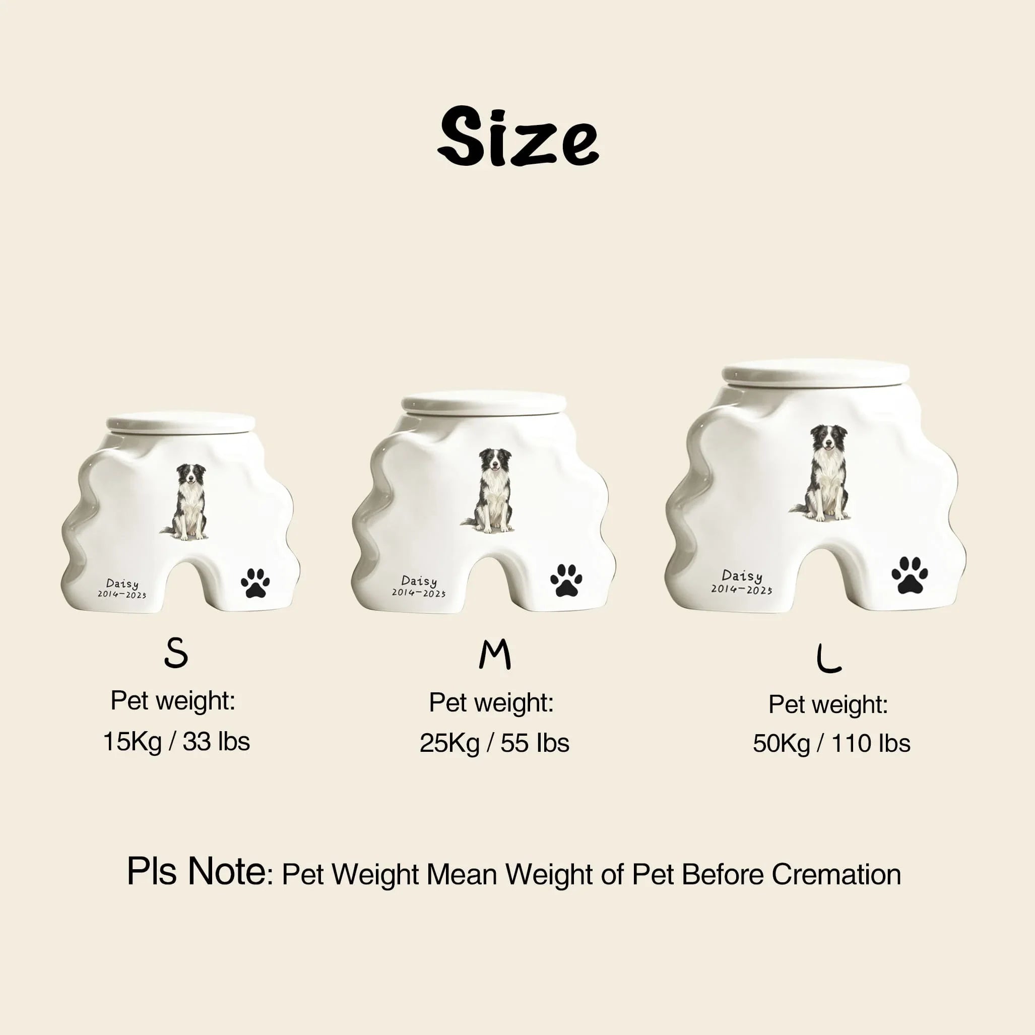 Personalized Dog Urns for Ashes #BP101