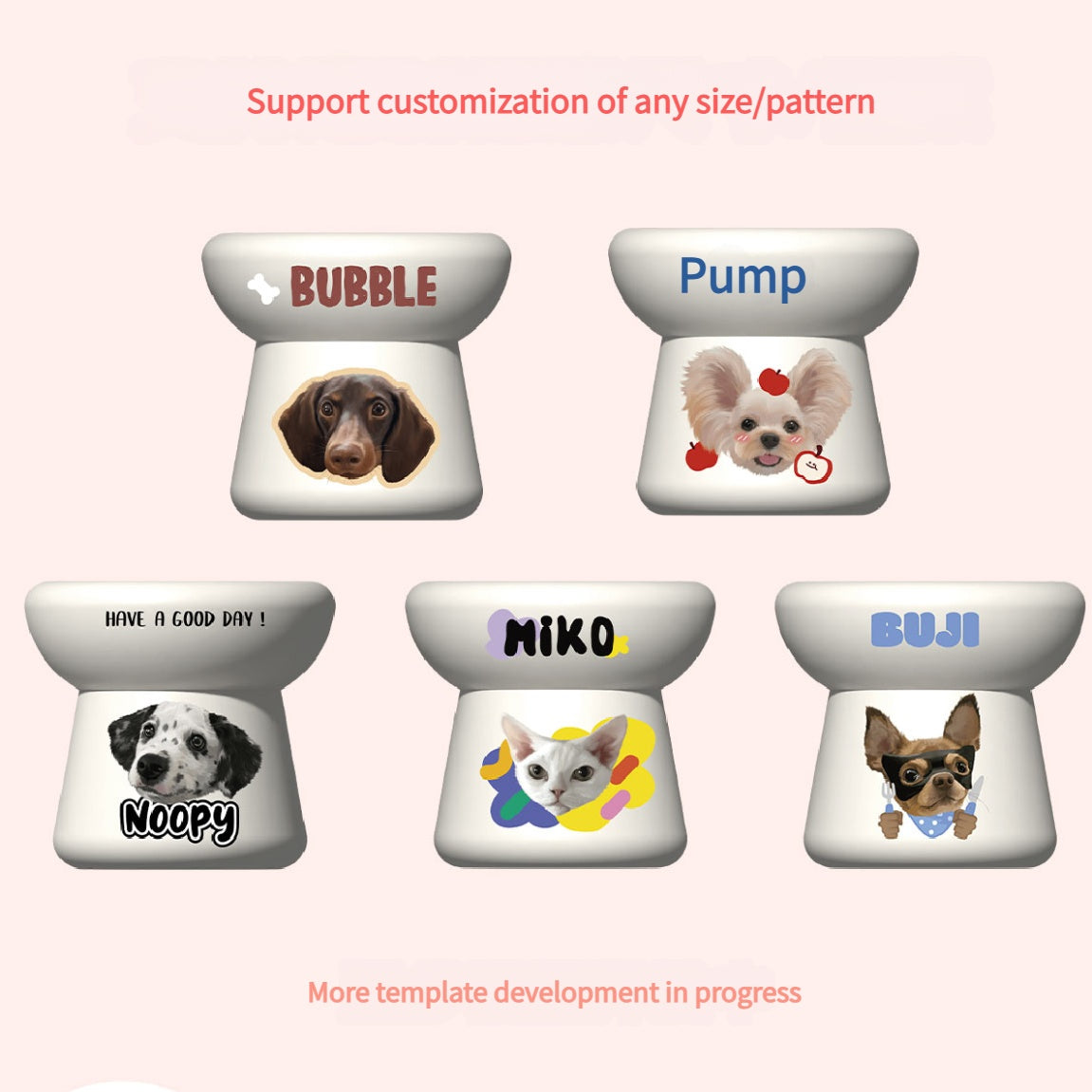 Pet Customized Ceramic Bowl