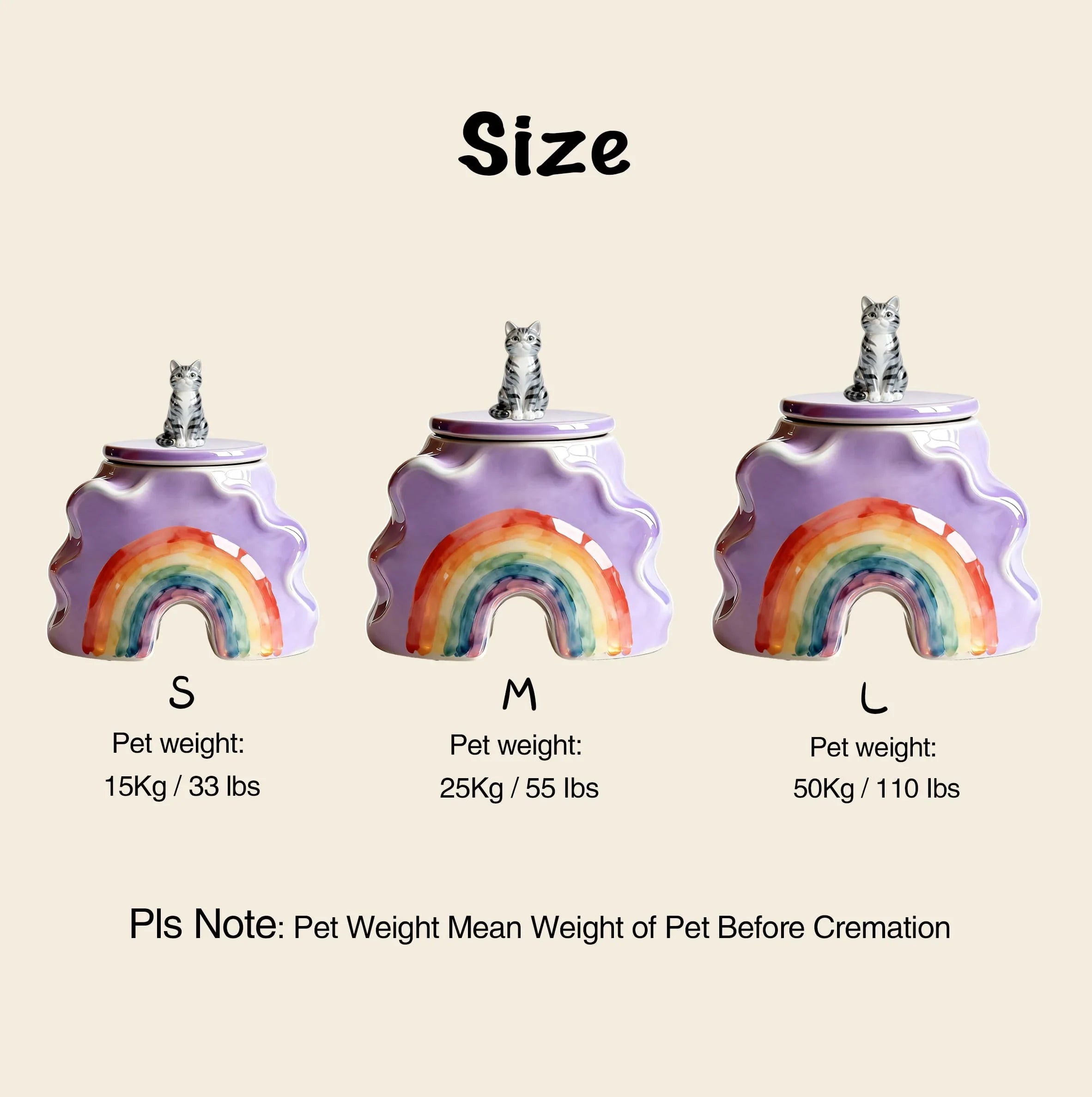 Personalized Dog Urns for Ashes – Hand-Painted Ceramic Rainbow Bridge Memorial, Paw Print, Name & Date,Portrait Figurines,Pet Loss Keepsake