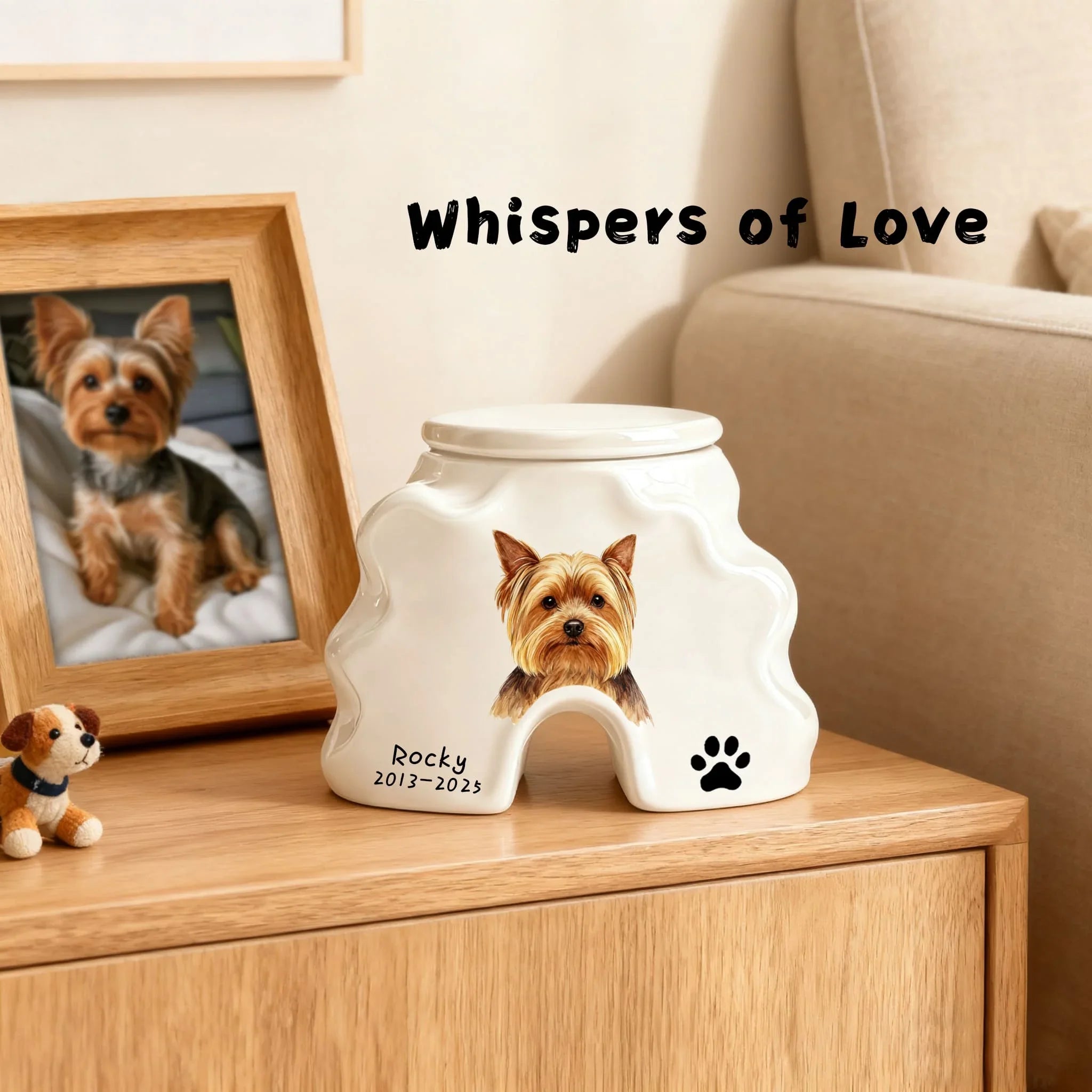 Handmade Pet Memorial Cat Urn – Custom Ceramic Ashes Keepsake for Dogs & Cats